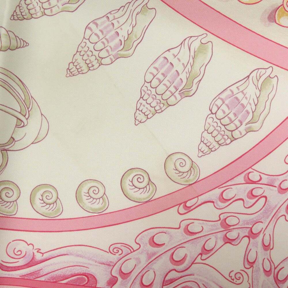 HERMES Pink Silk Scarf - Picture 5 of 6